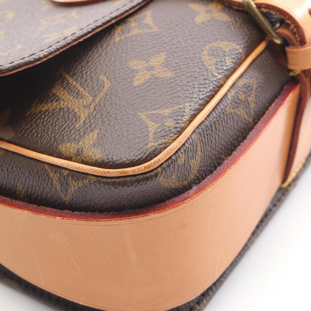 LOUIS VUITTON Authentic Brown Monogram Leather Shoulder Bag - Picture 9 of 13